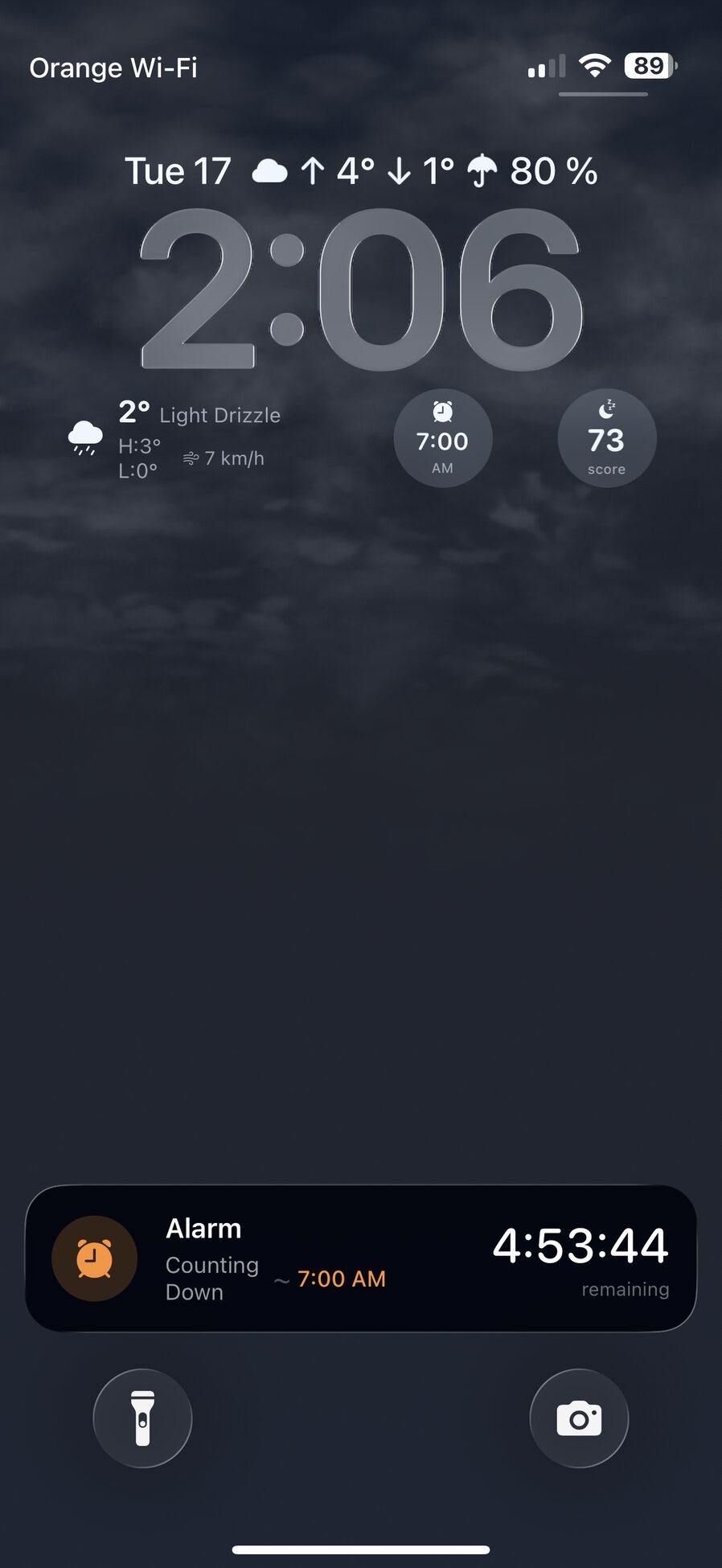 Sleep sounds and nightstand